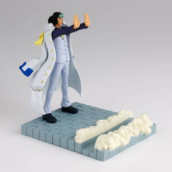 Figur - BANDAI - Aokiji Kuzan - Licens One Piece - Vit/brun - Samlarfigur