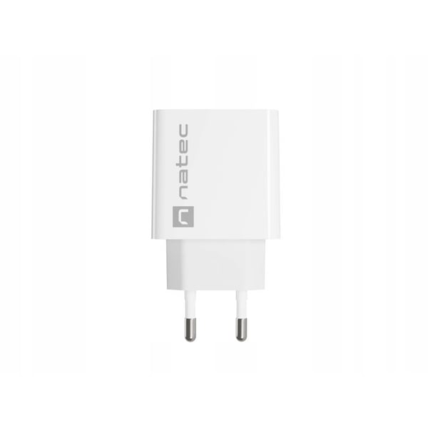 Laddare - NATEC - RIBERA - 18W - 1XUSB-A - QC3.0 - Vit