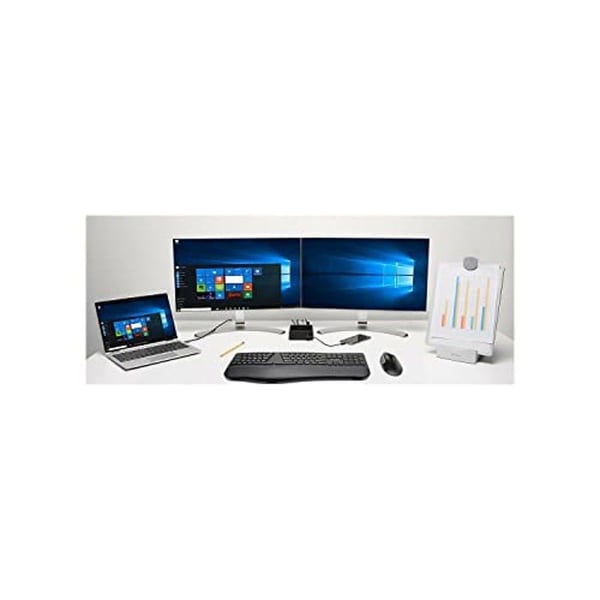 Ergonomiskt Tangentbord - Kensington - ProFit Ergo - Trådlös - US QWERTY - Tyst och vattentålig