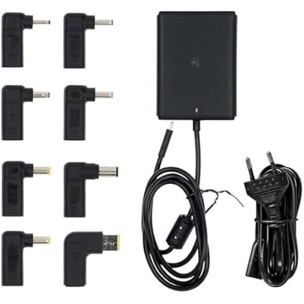 Adapter til Bærbar Computer - NEDIS - 100 W - USB-C - 8 spidser - GaN