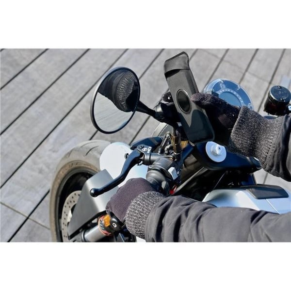 Stöd för smartphone moto magnetisk retro skruv Shapeheart - svart - Svart - 2XL