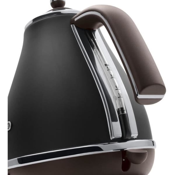 Kettle - DELONGHI - KBOV2001.BK - 2000 W - 1,7 L - Matt svart / Choklad