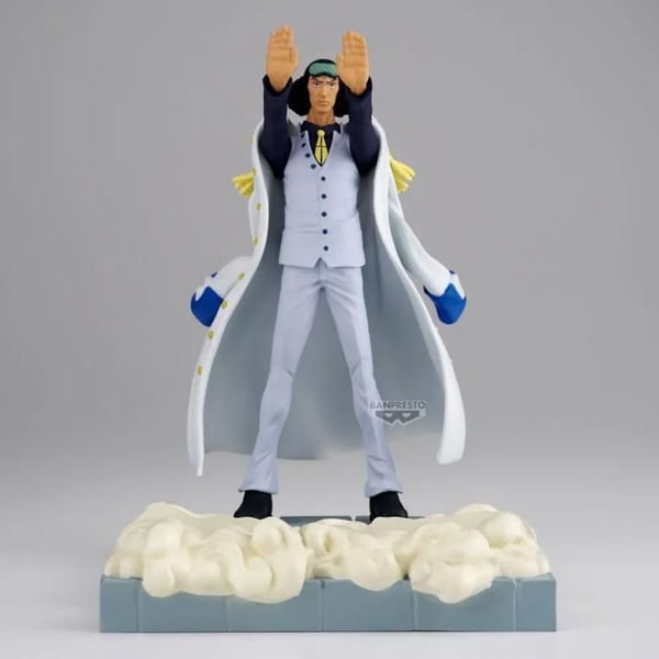 Figur - BANDAI - Aokiji Kuzan - Licens One Piece - Vit/brun - Samlarfigur