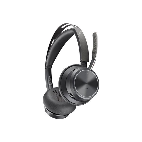 HP Poly Voyager Focus 2 Bluetooth Stereo Over-ear Headset Black Noise Cancelling Headset Computer