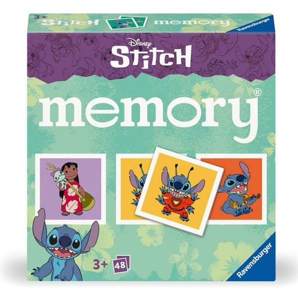 Mini Memory® - RAVENSBURGER - Stitch - 48 Kort - Främjar koncentrationen - 1 Spelare eller Fler