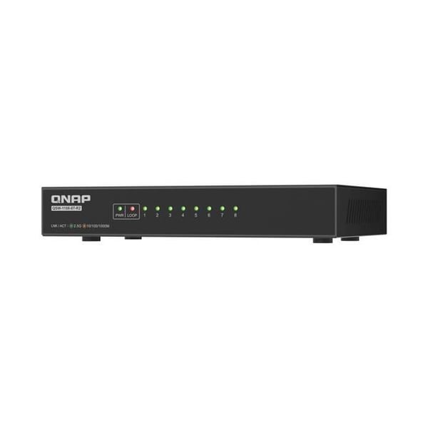 Switch - QNAP - QSW-1108-8T-R2 - 8 portar - 2.5G Ethernet - Icke-hanterad