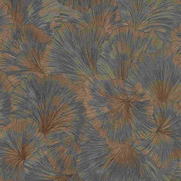 Tapet - Erismann - 10373-47 - Texturerad vinyl - Bladmönster - Bra ljusbeständighet