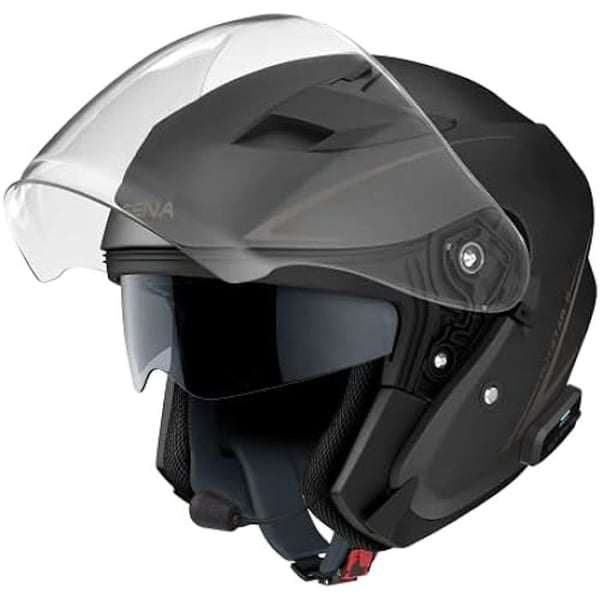 Visirhjälm - Sena Outstar S - Bluetooth 5.0 - Intercom 4 vägar (900 m) - Batteritid 12 h