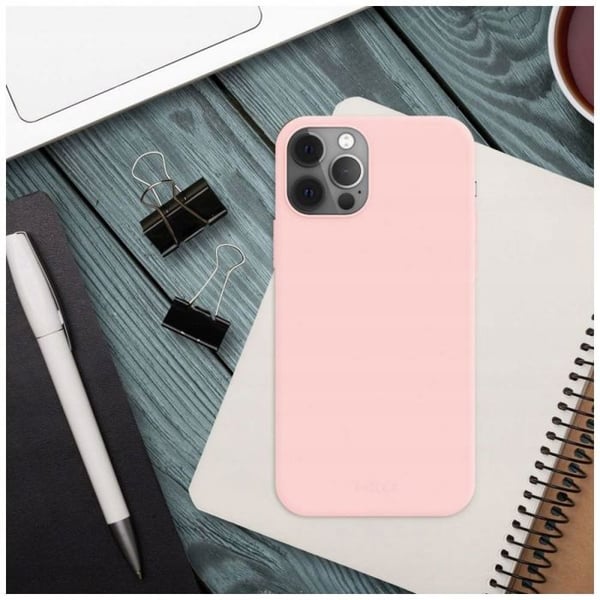 Bakskydd - FIXERAD - iPhone 16 Pro - Gummierad - Mjuk - Rosa