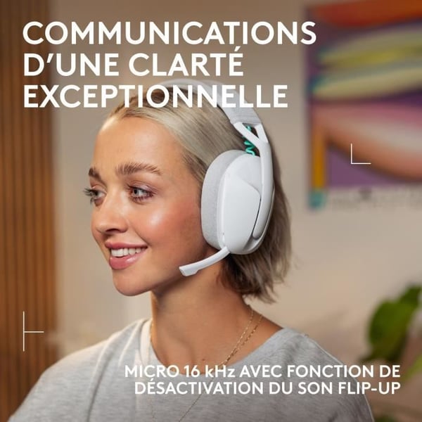 Gaming headset - Trådløs - Logitech G - G321 Lightspeed - Hvid