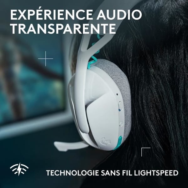 Gaming headset - Trådløs - Logitech G - G321 Lightspeed - Hvid