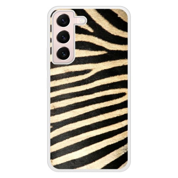Coque i förstärkt silikon med zebra-print kompatibel med Samsung Galaxy S22