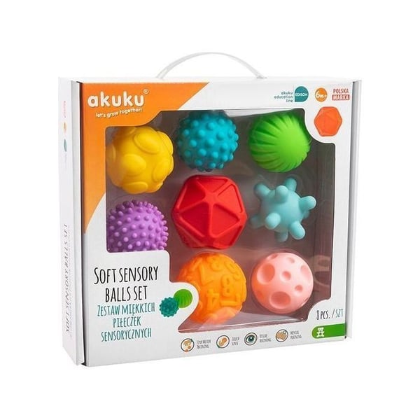 Akuku badbollar - AKUKU-693 - Mjuk sensorisk bollar set