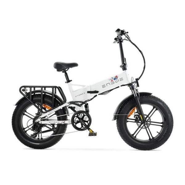 ENGWE Engine X Fällbar Elcykel – Fatbike – 20 Tum – Motor 250W – 7 Växlar – Räckvidd 100 km – Vit