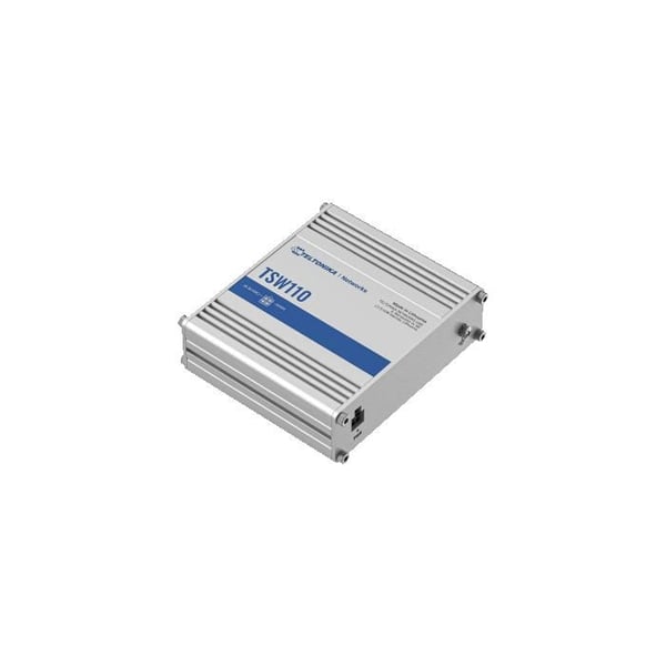 Ethernet-switch - JSC Teltonika - TSW110 - Robust aluminium - 5 Gigabit-portar - 9-30 V