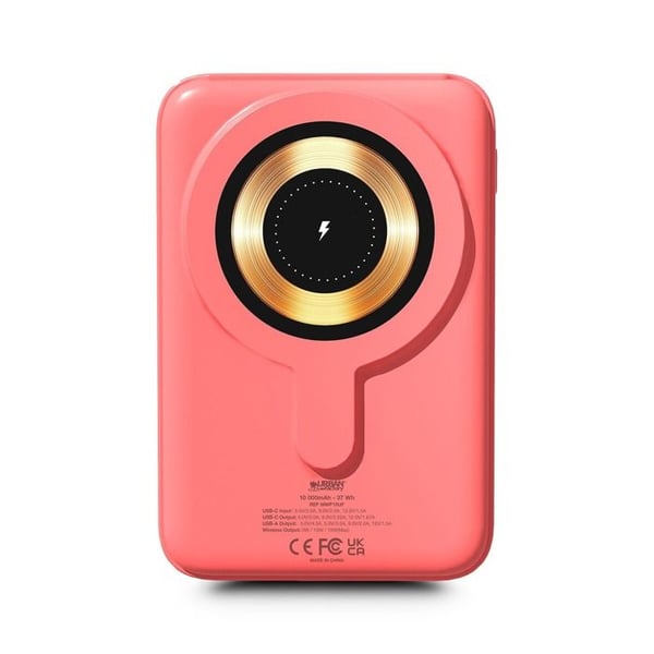 Externt batteri Urban Factory MAGNETIC EXTERNAL BATTERY 10 000MAH CORAL