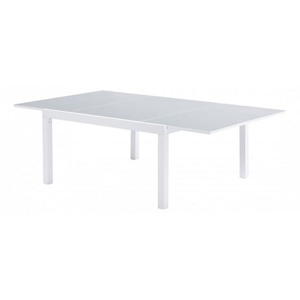 White Star T 8/12 Full White Glass Trädgårdsbord Wilsa Garden
