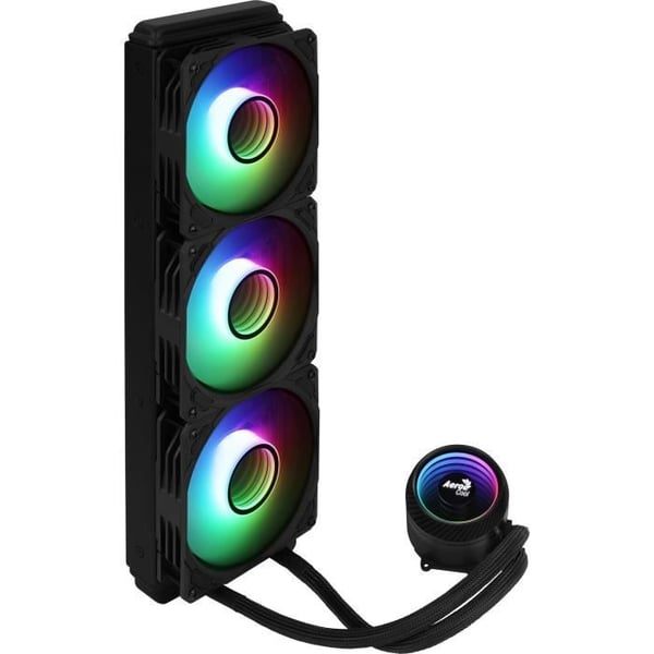 AEROCOOL Mirage L360 ARGB Svart - 360 mm CPU vattenkylningssats (LGA1700-sats ingår)