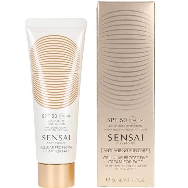 Kanebo Sensai Silky Bronze Skyddande Solkräm För Ansikte 50+ 50Ml