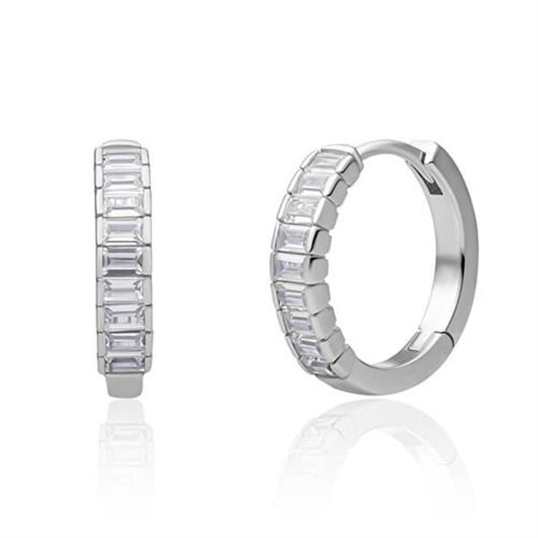 Örhängen - SPARKLING - EAS23 - Silver 925 - Kubisk zirkon - Örhänge med lås