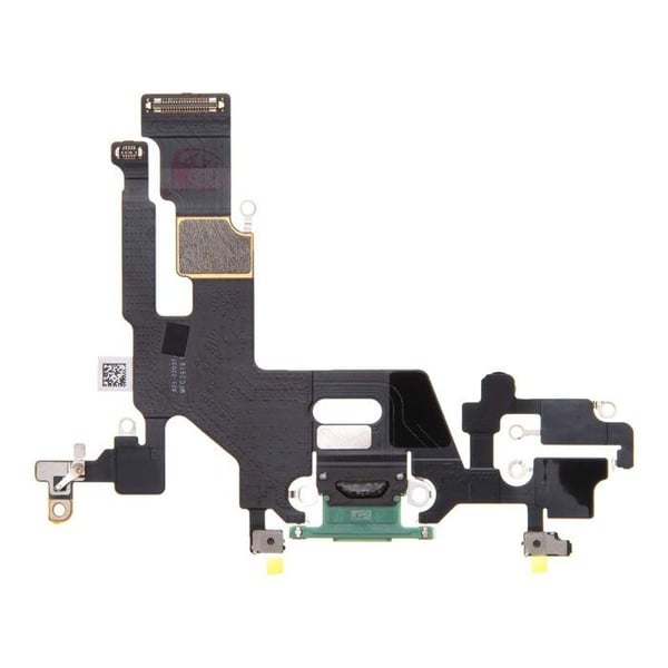 Nappe Dock - iPhone 11 - Lightning laddningsanslutning - Flexibel - Svart/Grön Nappe Dock - iPhone 11 - Lightning laddningsanslutning - Flexibel - Svart/Grön