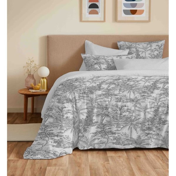 Komplett set med reversibel täckfilt "Vanessa" 6 delar för säng 160 x 200 Adama Perle