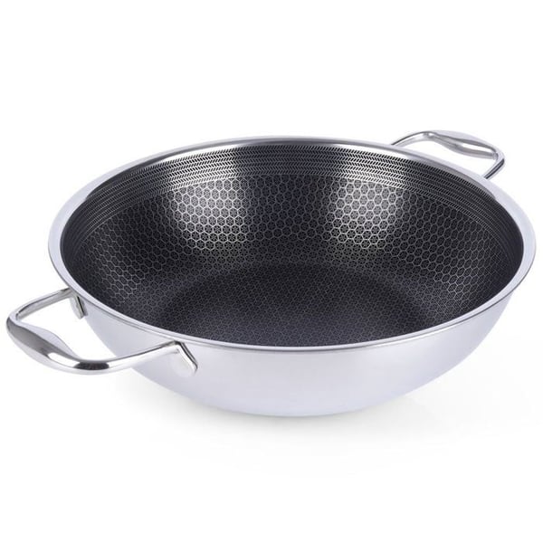 Wok - IMPORT - COOKCELL - Rostfritt Stål - Non-stick - 28 cm