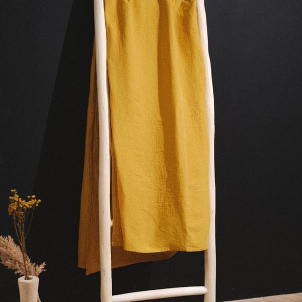 Dubbelsängsöverdrag - IDAG - Essential - 100% Bomull - Gul - 220 x 240 cm