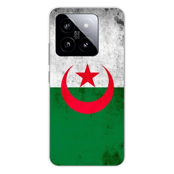 Tryckt silikonfodral som är kompatibelt med Xiaomi 14 Algeriets flagga