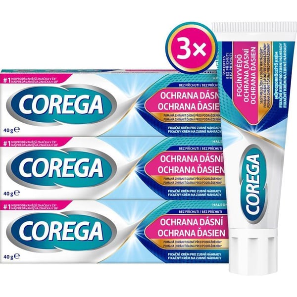 COREGA OM För tandproteser Tandkötts skydd 3×40 g