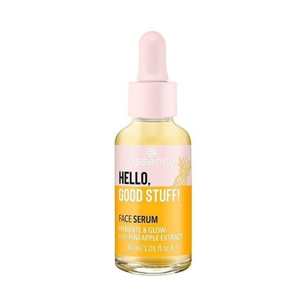 Fuktgivande ansiktsserum - ESSENCE - Hello, Good Stuff! 30ml - Intensiv fuktighet - Ananasdoft - Alla hudtyper