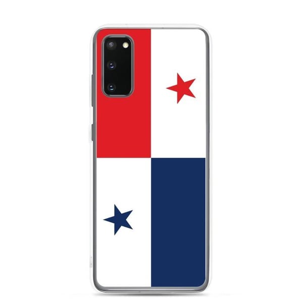 Telefonfodral – Panama Flagga – Kompatibel med Samsung Galaxy S20 – Mjukt Fodral – Slitstarkt och Stötsäkert – Pixelforma