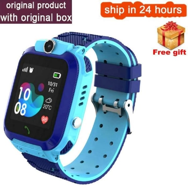 Q12 Smart Watch för barn SOS-telefon Smartwatch för barn med Simkort Foto Vattentät IP67 [95A5179]