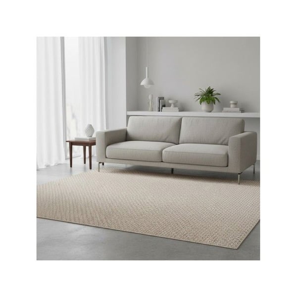 Platt vävt matta - MELIS HOME - 160x230 cm - Texturerat mönster - Inomhus/utomhus - Beige
