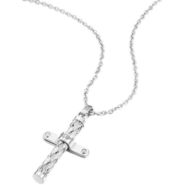Police Collar Crossed PEAGN0032402 acero hombre