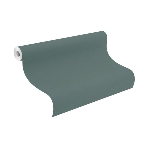 non-woven tapet 690750 non-woven enfärgad tapet 53 x 1005 cm Rasch Rhapsody grön