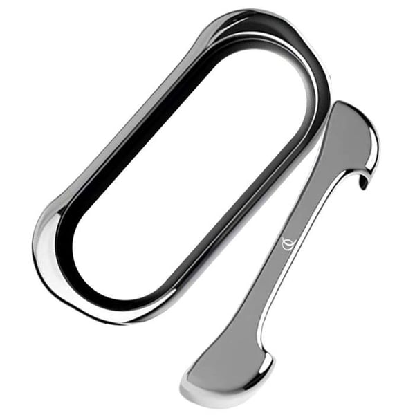 Skydd Design för iPhone 17 Air Bumper Skal i Robust Aluminium Arc Pulse Silver