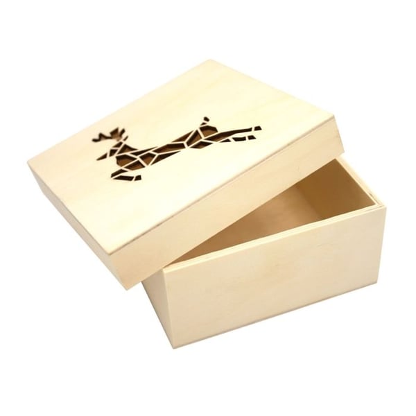 MégaCréa DIY - Trälåda laserutskärning Jul origami Ren 11,3 cm
