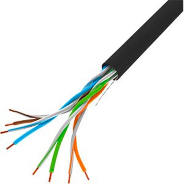 Ethernet-kabel RJ45 - CONECTICPLUS - CAT 5e - 100 m - UTP - Utomhus, svart