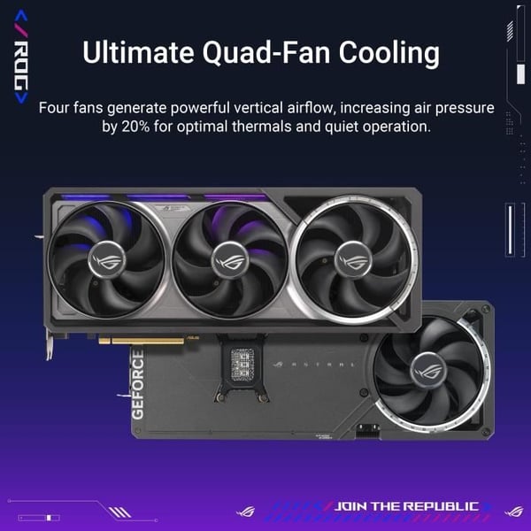Grafikkort - ASUS - ROG Astral RTX 5080 - 16 GB GDDR7 - DLSS 4 - Dubbel HDMI/Tri DisplayPort