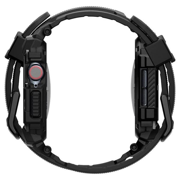 Urrem - SPIGEN - Rugged Armor Pro - Indbygget skal - Kompatibel med Apple Watch 10 42 mm - Mat sort