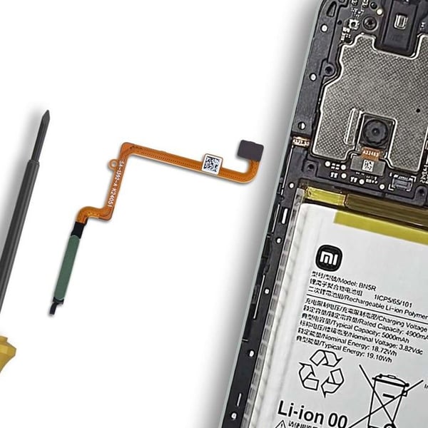 Fingeravtrycksläsare för Xiaomi Redmi A3 Reservdel Grön