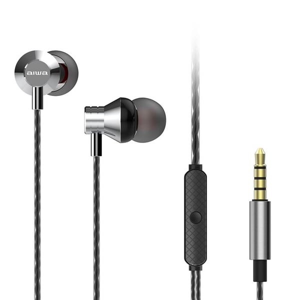 In-ear hörlurar - AIWA - ESTM-50 SL - Vit - Trådad - Inbyggd mikrofon