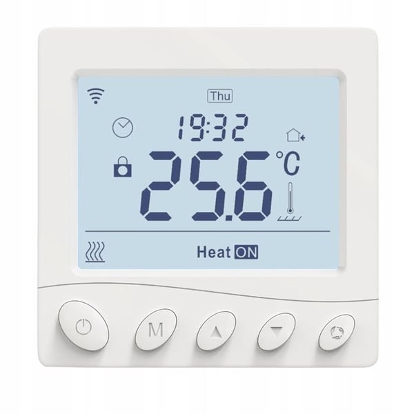 Thermostat WiFi - MOES - Programmerbar - Golvvärme - Kompatibel med smart hem