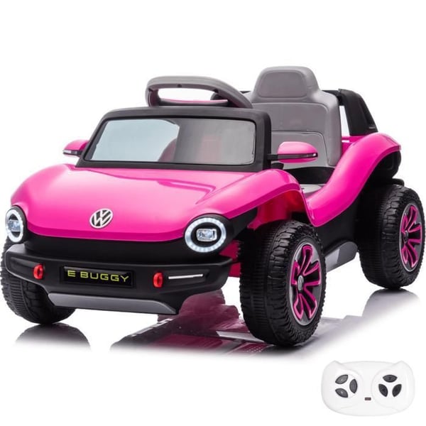 Elbil för barn - R/C Licensierad Volkswagen E Buggy Liten - Rosa - Batteri 12V 4,5Ah - 2x25W