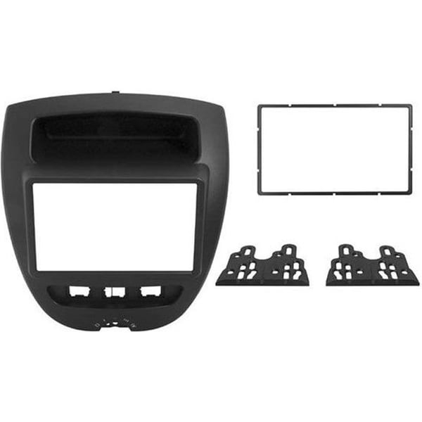 2DIN bilradiostöd - PHONOCAR - 3/596 - Kompatibel Peugeot 107, Citroen C1, Toyota Aigo - Färg Svart
