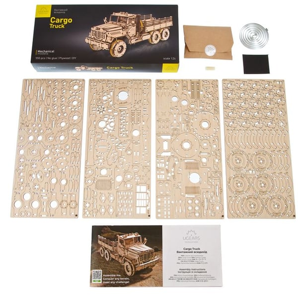 Cargo Truck - Ugears - 3D puslespil i træ