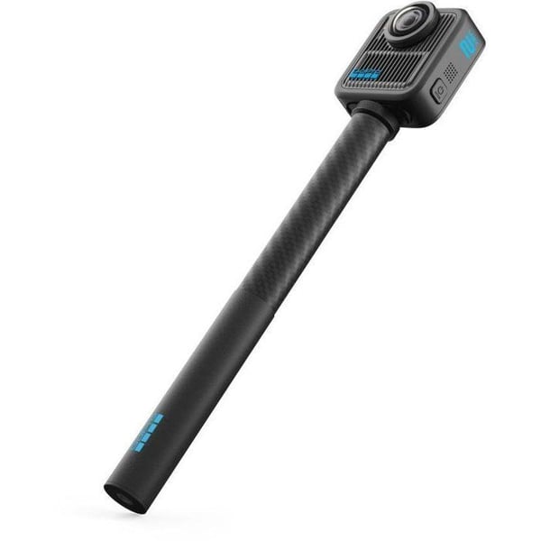 Perche - GoPro - Kulfiber - Længde 1 m - Ergonomisk skridsikker håndtag - Standard 1/4 gevind