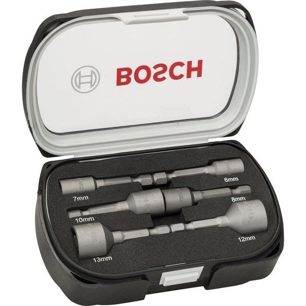 6 kpl 1/4 50mm hylsysetti - BOSCH - 2608551079