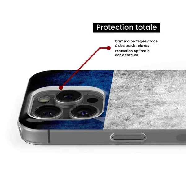 1001Coques - Silikonfodral kompatibelt med Samsung Galaxy S10 Lite - Mönster franska flaggan - Originaldesign tryckt i Frankrike